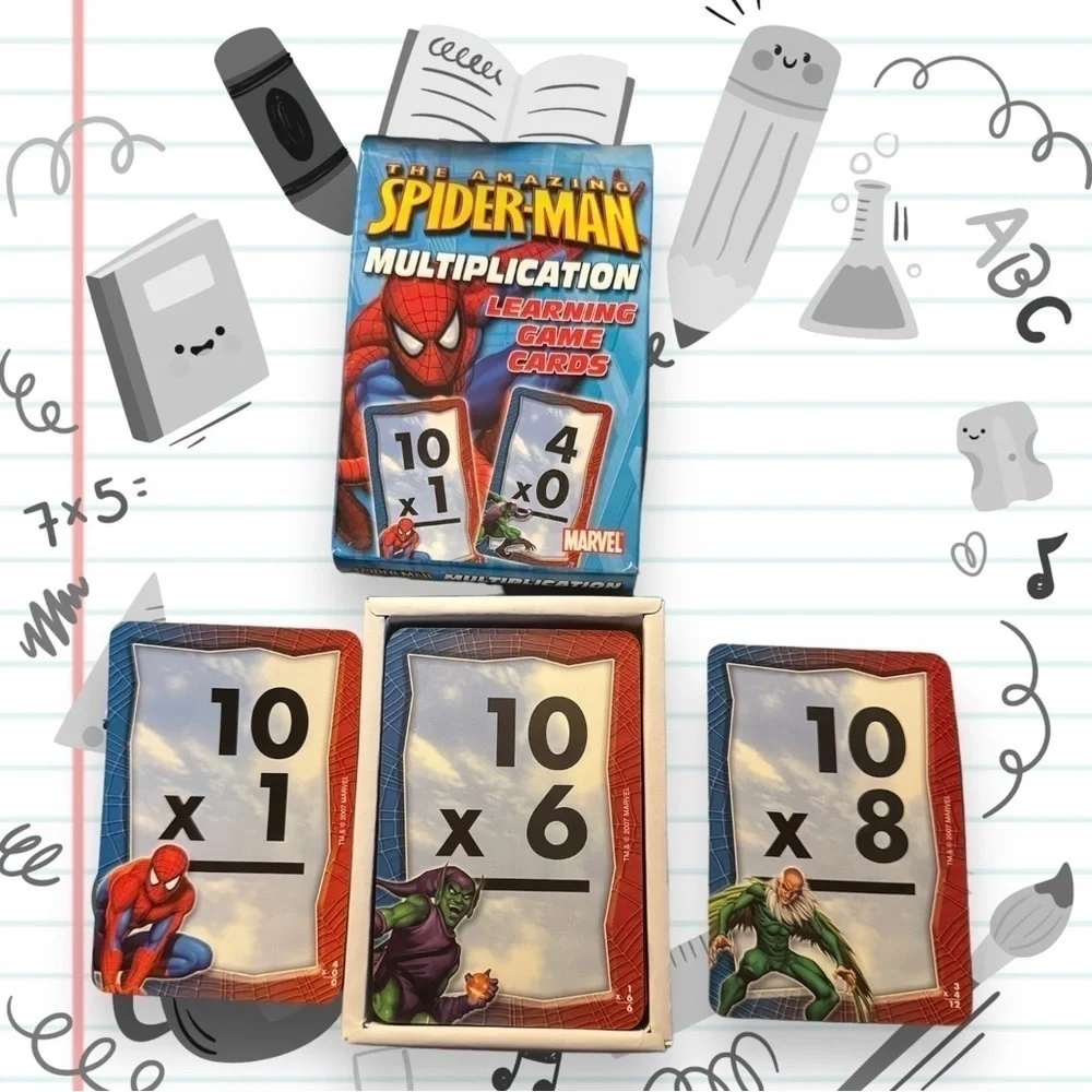 Spider-man learning cards bundle